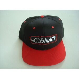 GODSMACK     RED BLACK   90S  SNAPBACK HAT CAP VINTAGE S4